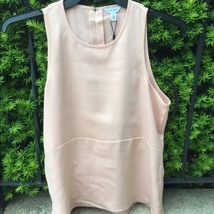 Calvin Klein Sleeveless Top Blush Pink Medium NWT